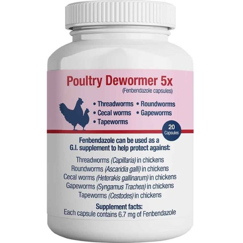 Poultry Dewormer 5X 20 Ct