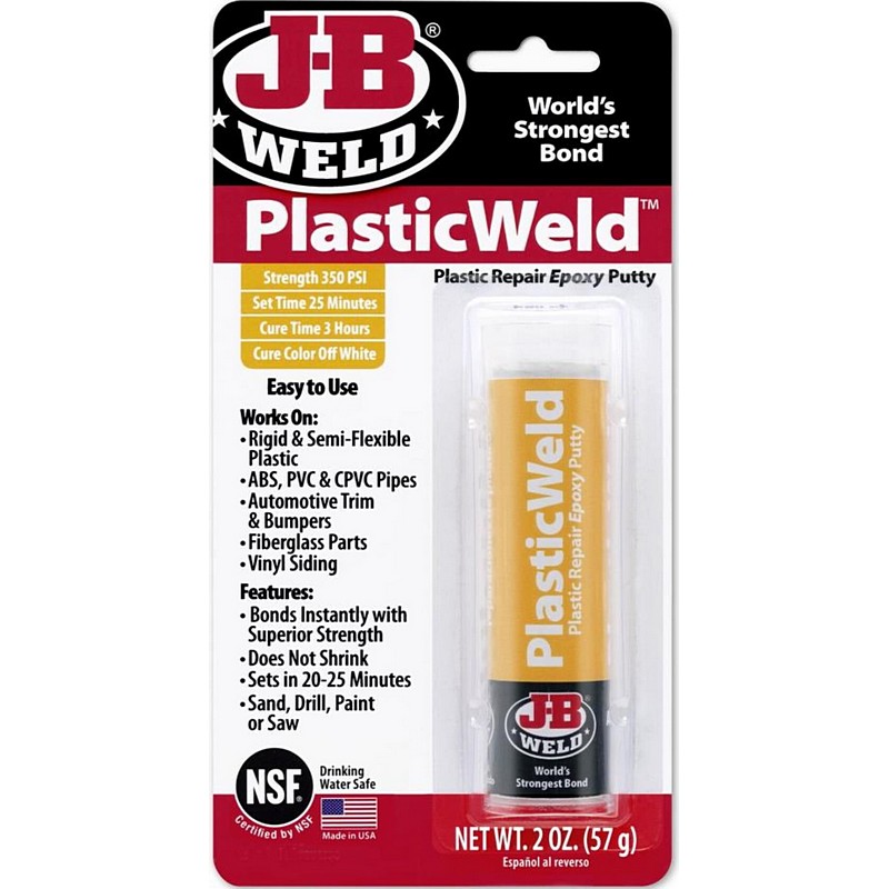 PlasticWeld Super Strength Epoxy Off White Putty Stick