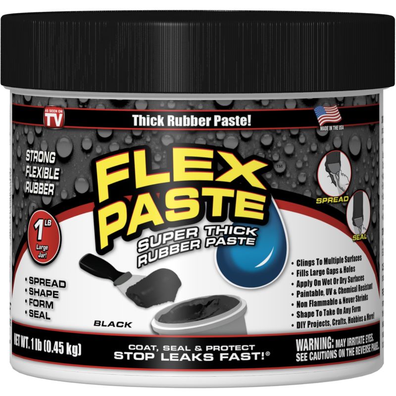 Flex Paste Black Rubberized Adhesive 1 lb