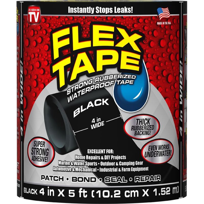 Flex Tape Black 4 in x 5 ft