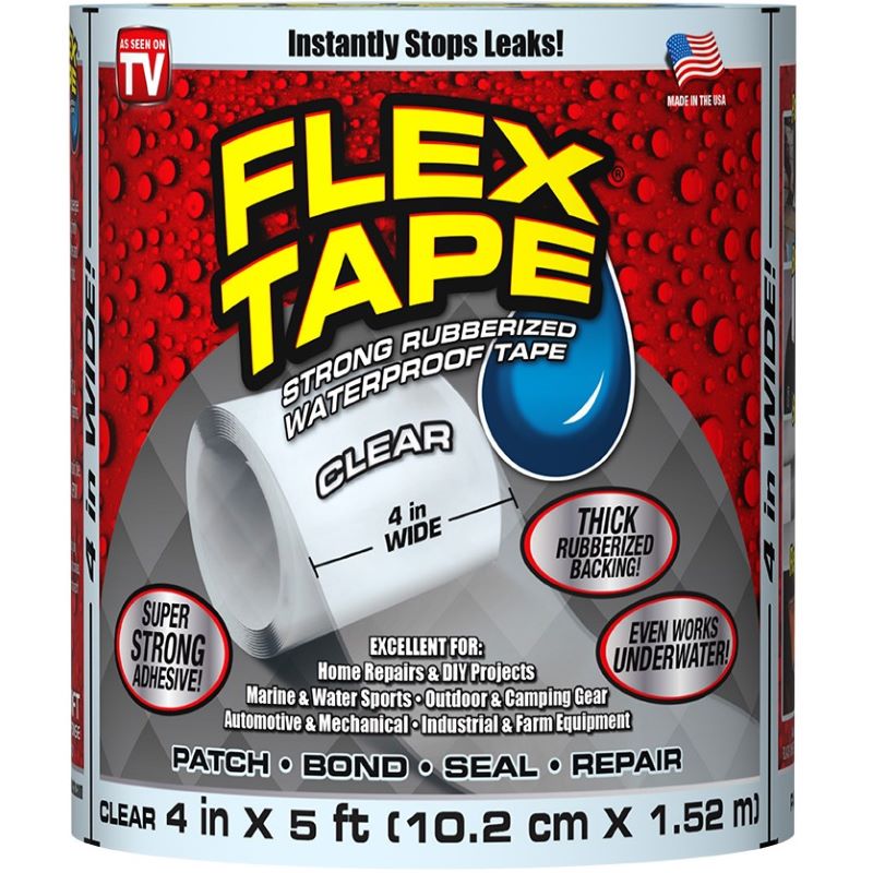 Flex Tape Clear 4 in x 5 ft