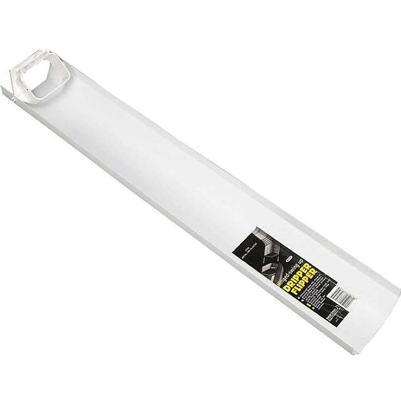 White Vinyl Downspout Extension 2.5 x 4.5 x 30"