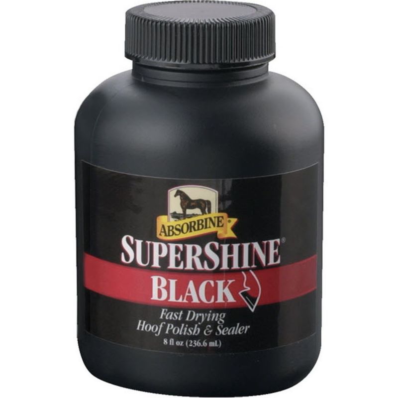 Absorbine Supershine Hoof Polish Black 8 oz