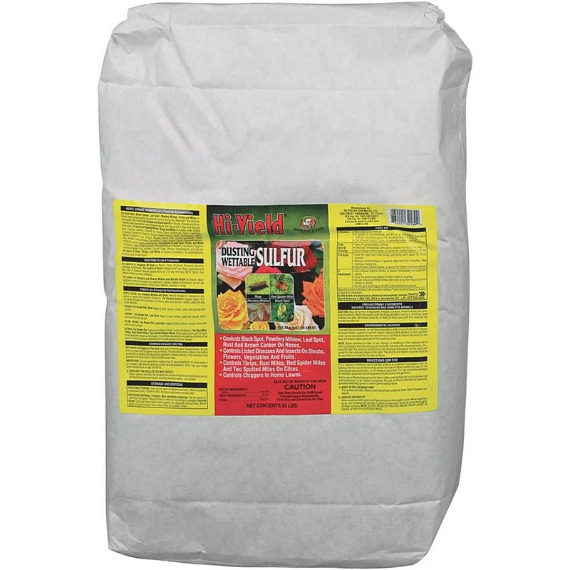 Hi-Yield Dusting Wettable Sulfur 25 lb