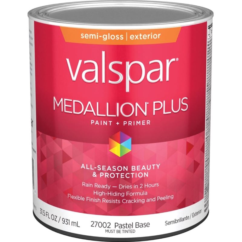 Valspar Medallion Plus Exterior Paint Pastel Base Semi-Gloss 1 gal