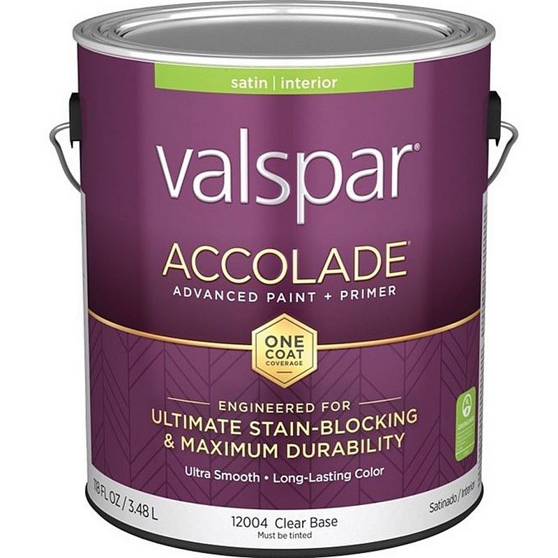 Valspar Accolade Paint & Primer Stain Blocking Interior Satin Clear Base 1 gal