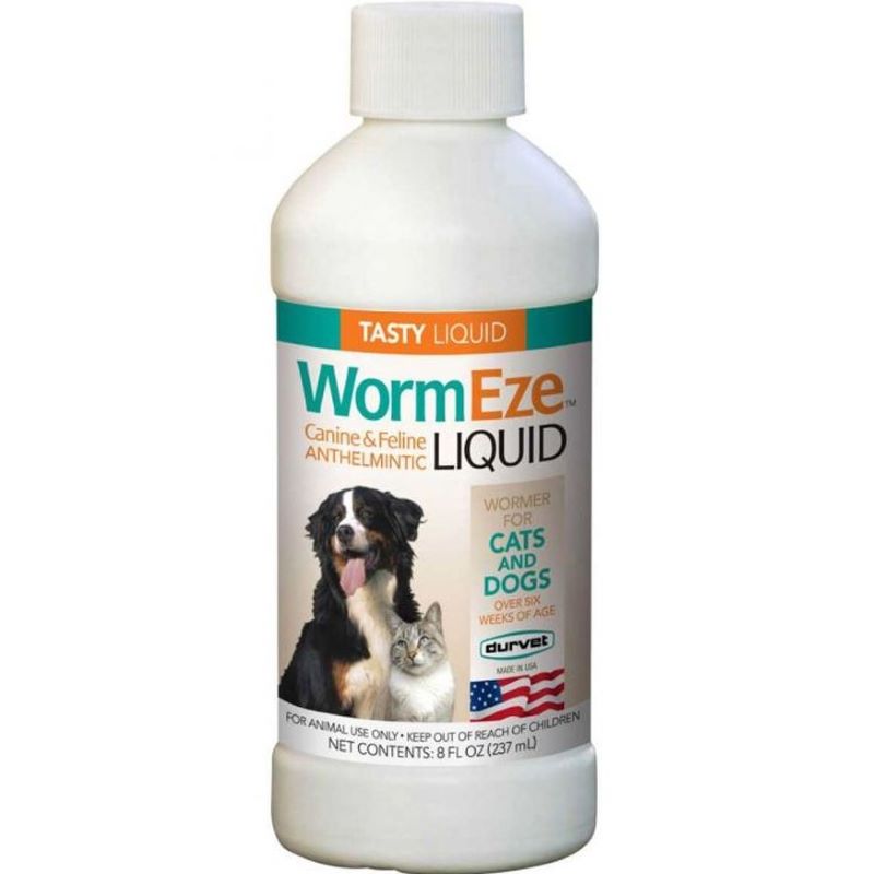 WormEze Liquid for Dogs and Cats 8 oz
