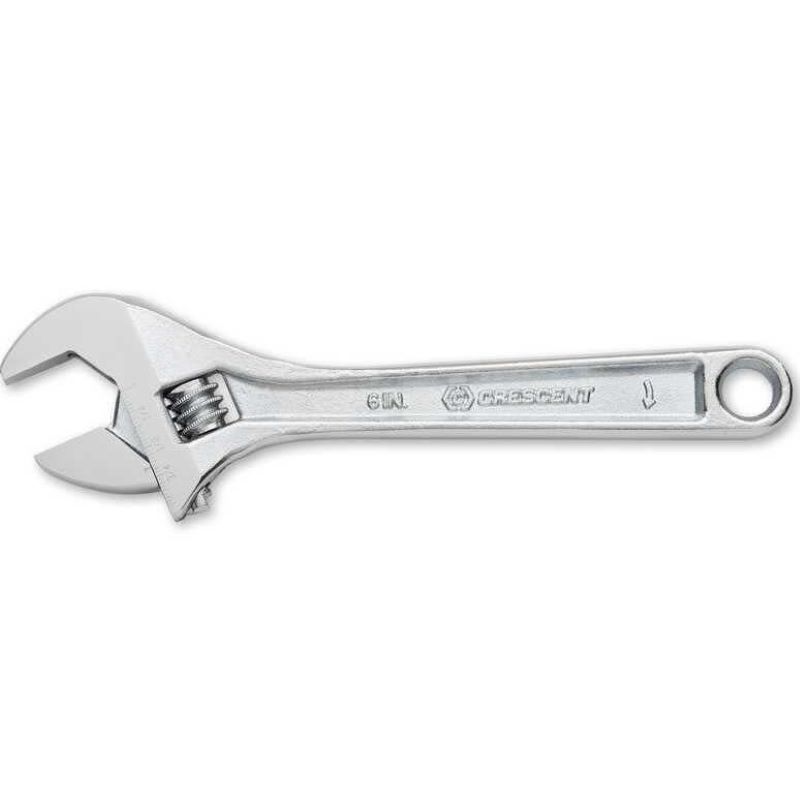 Adjustable Steel Crescent Wrench 6"