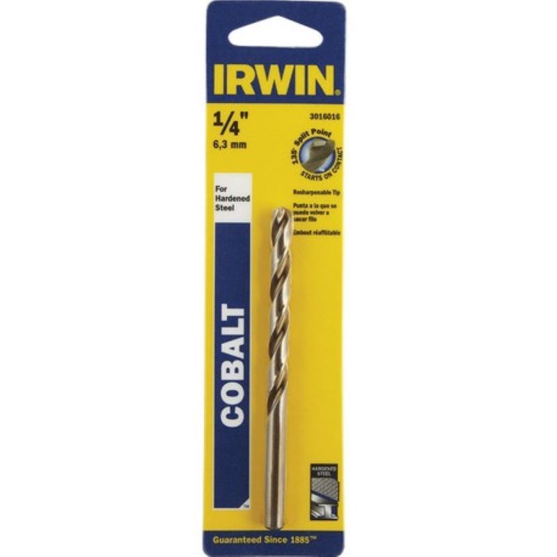 Irwin Cobalt High Speed Drill Bit 1/4"