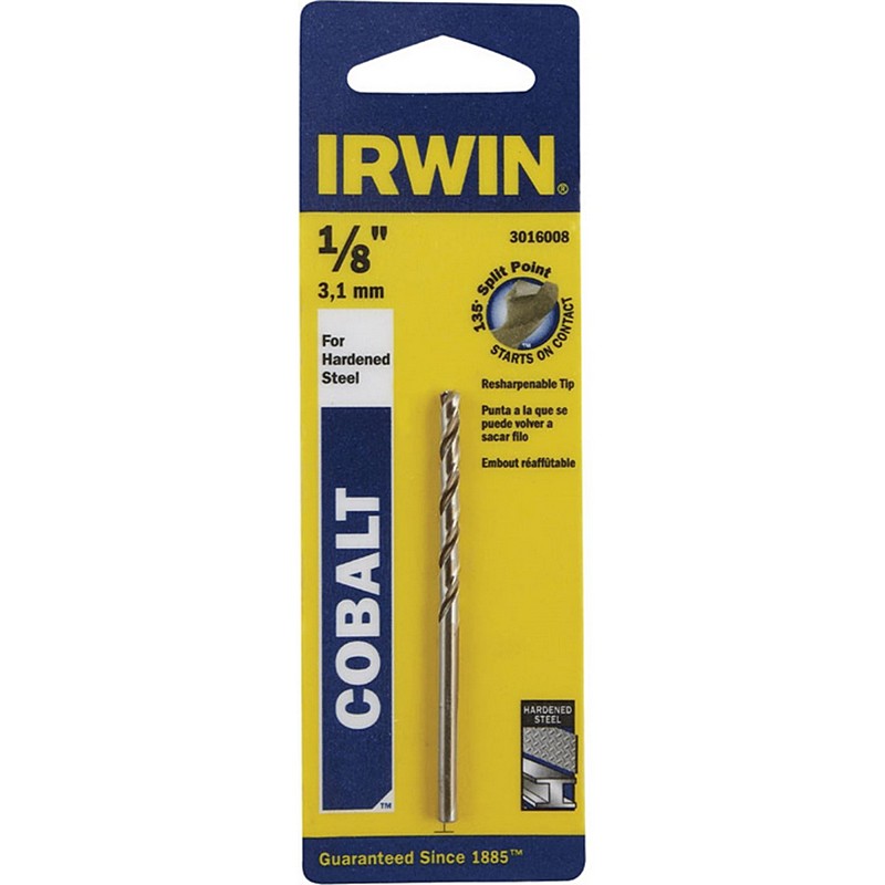 Irwin Cobalt High Speed Drill Bit 1/8"