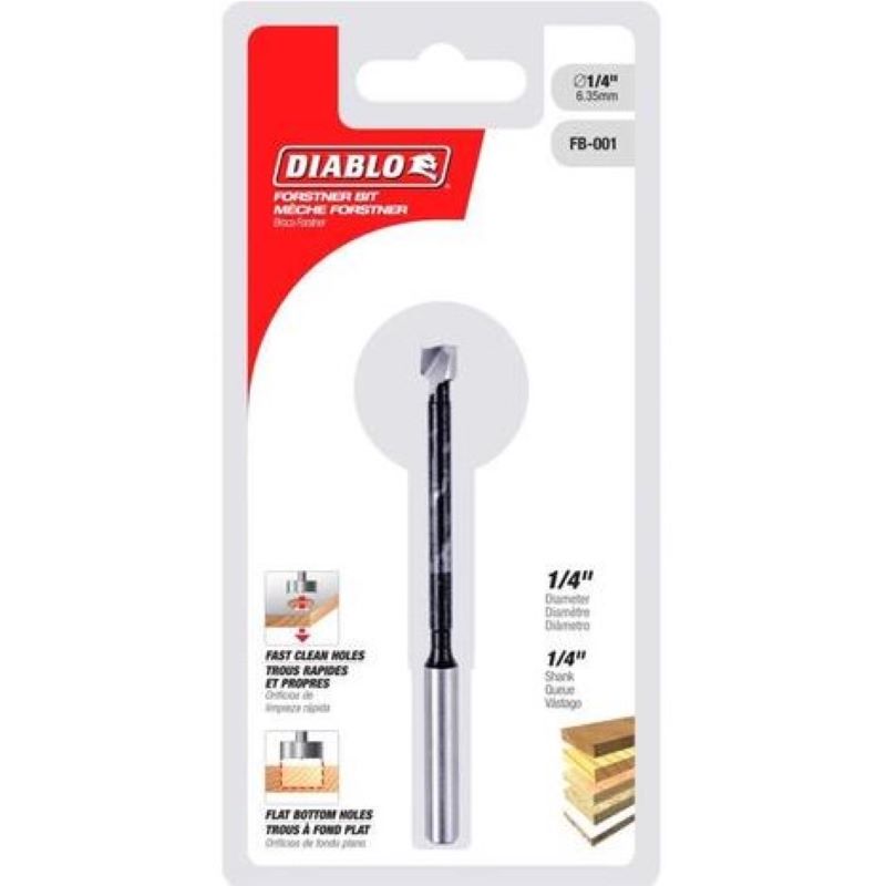 Diablo Forstner Drill Bit 1/4"x3-1/2"