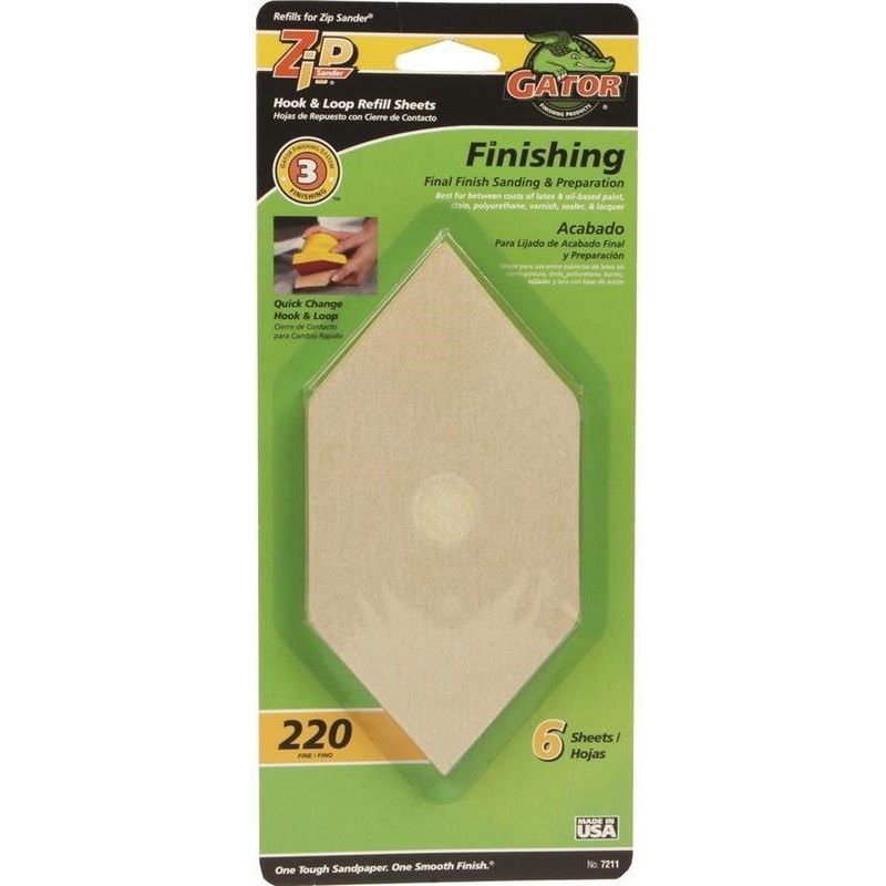 Gator Stripping & Finishing Pad 220 Grit 6 Ct