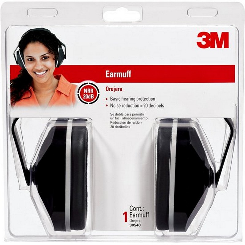 Basic Adjustable Black Foam Earmuffs