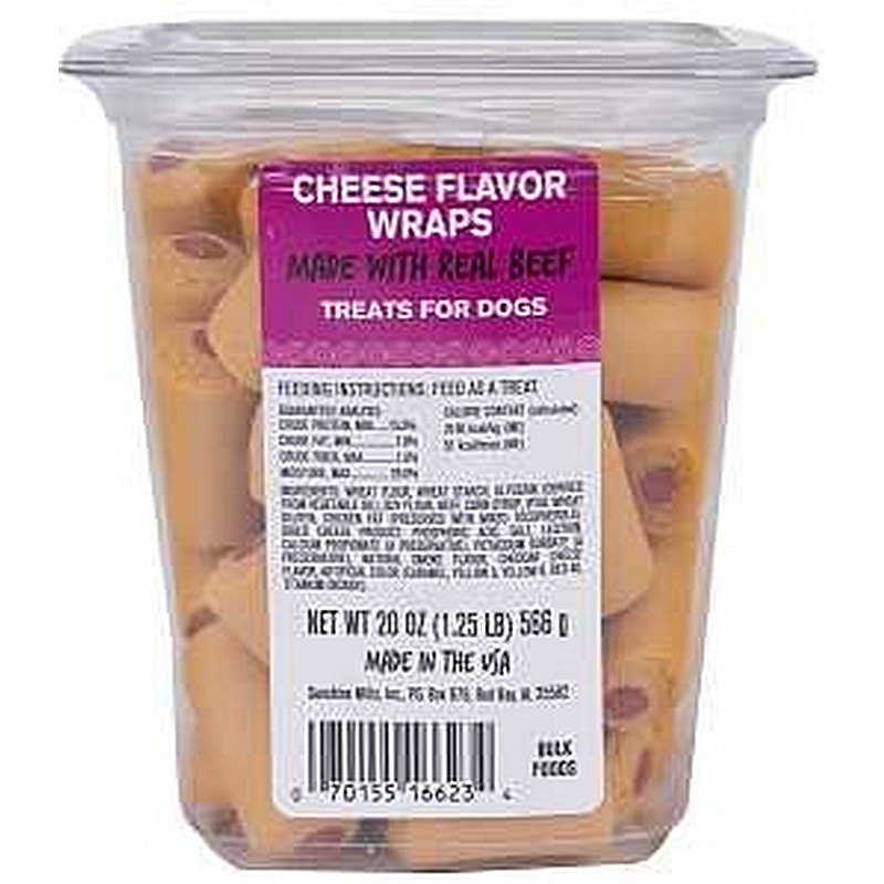 Meaty Treats Dog Treats - Cheese 20 oz