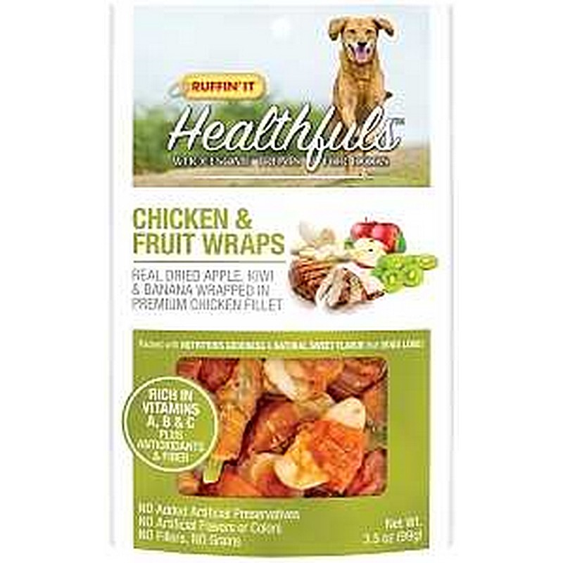 Ruffin'It Chicken/Fruit Dog Treats 3.5 oz