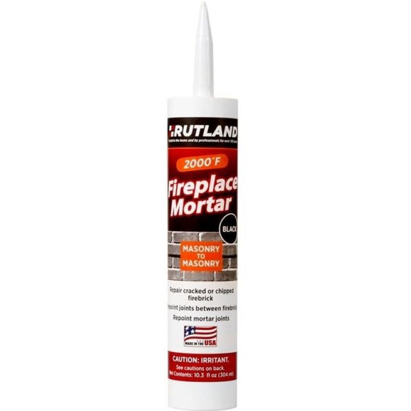 Rutland Black Fireplace Mortar 10.3 oz