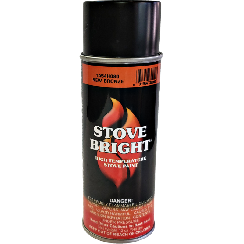 Stove Bright New Bronze High Temp Paint | Wood/Pellet Stove