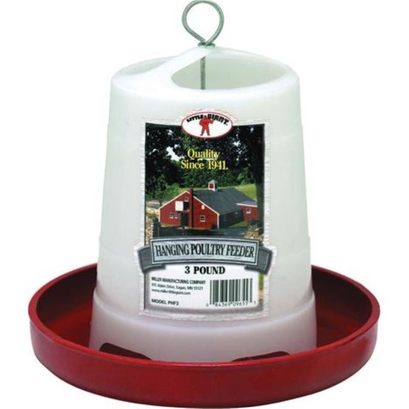 Little Giant Deluxe Hanging Poultry Feeder 3 lb