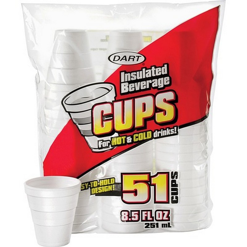 Insulated Paper Cups 8.5 oz 51 Ct