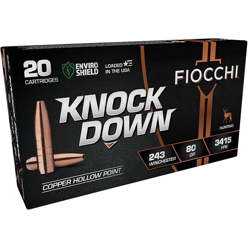 Fiocchi KnockDown 243 Winchester HP 80 Gr 20 Ct