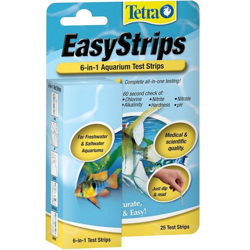 Tetra EasyStrips 6-in-1 Aquriam Test Strips 25 Ct