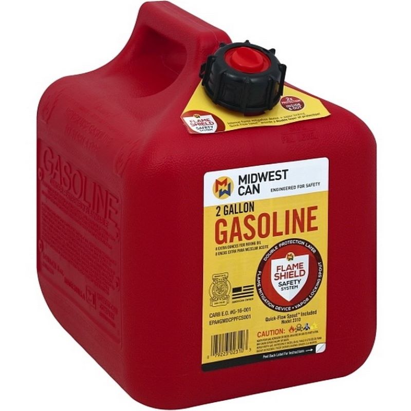 Midwest Can Red Gas Can 2 gal