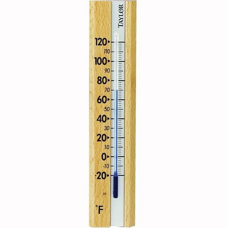 Taylor Wood Cased Tube Thermometer 6-1/2"