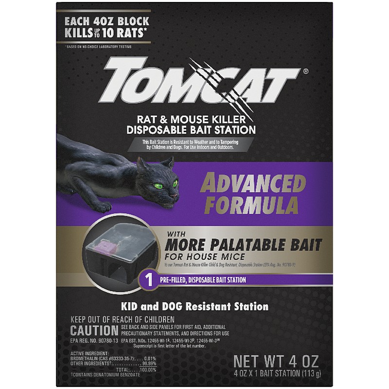 Tomcat Mouse Killer Refillable Bait Station 12 Ct