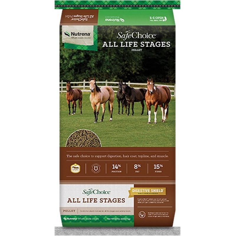 Nutrena Safechoice All Life Horse Feed 50 lb