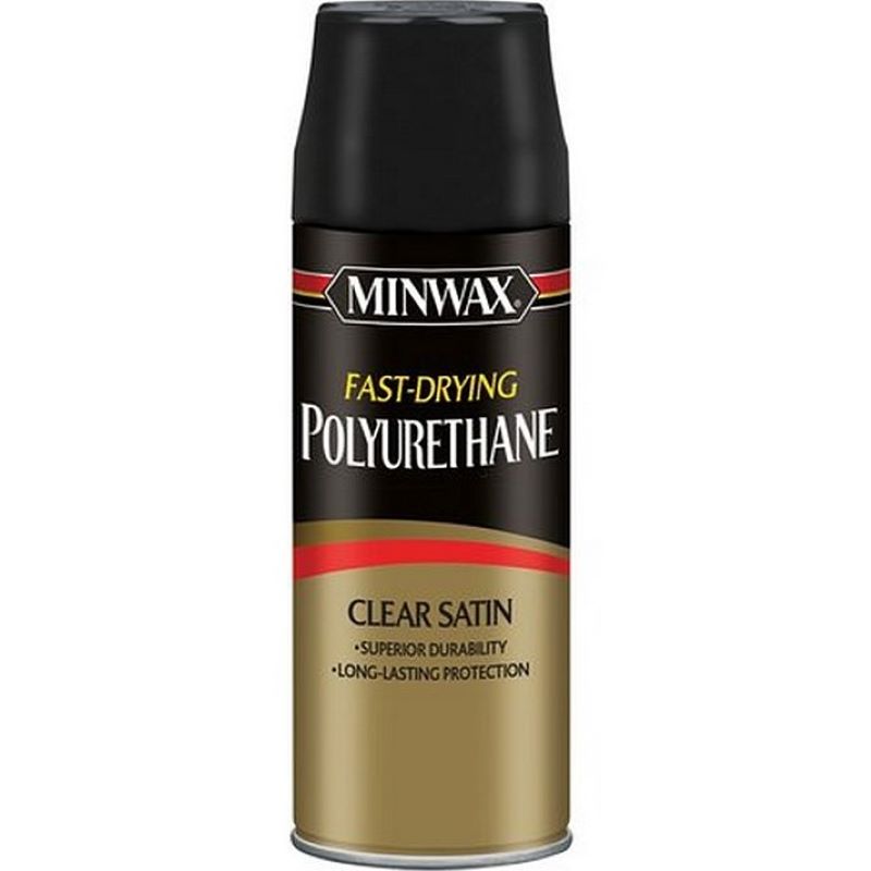 Minwax Clear Satin Fast-Drying Polyurethane Spray 11.5 oz