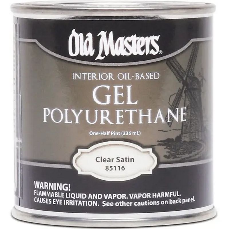 Old Masters Clear Satin Interior Oil-Based Gel Polyurethane 1 qt