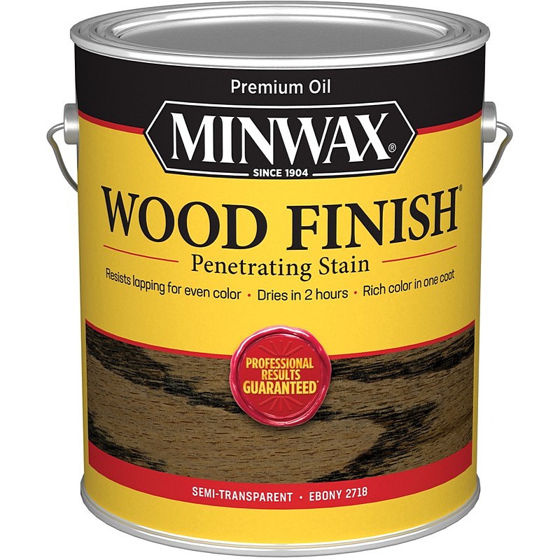 Minwax Wood Finish Penetrating Stain Semi-Transparent Ebony 1 gal