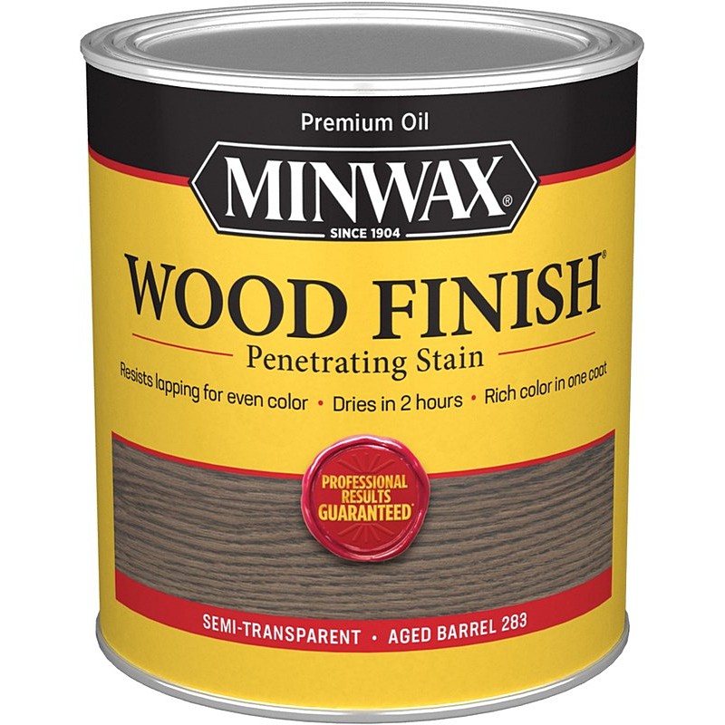 Minwax Wood Finish Penetrating Stain Semi-Transparent Aged Barrel 1 qt