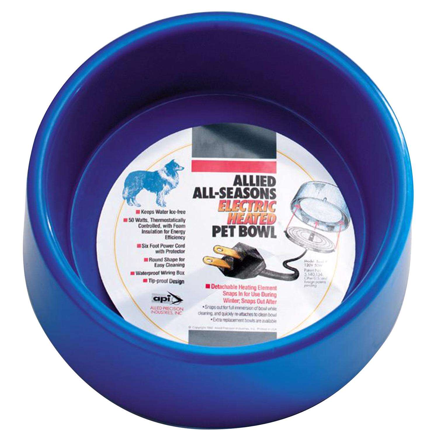 Heated Plastic Pet Bowl 5 qt