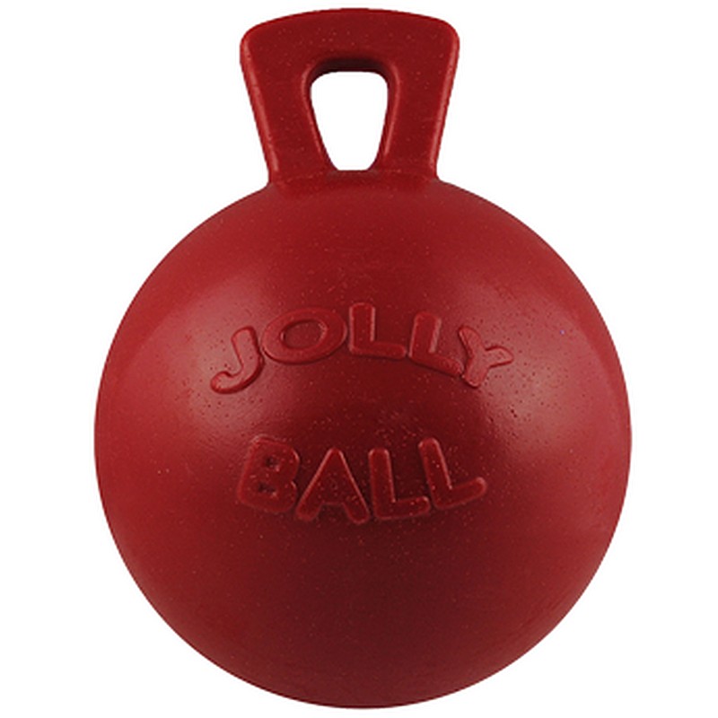 Jolly Pet Tug-N-Toss Red Dog Toy 6 in