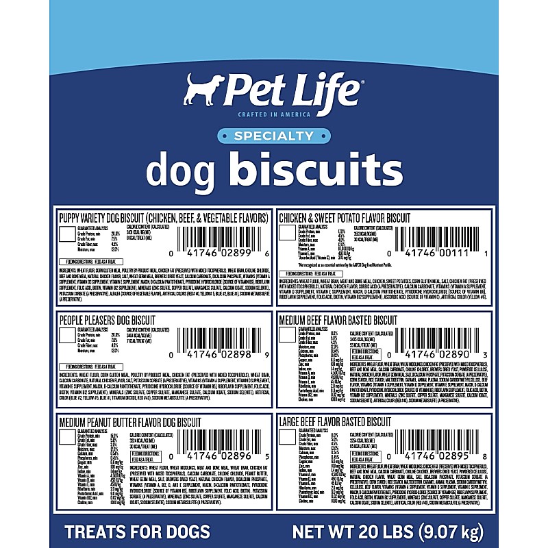 Pet Life Multi-Flavor Dog Biscuits 20 lb