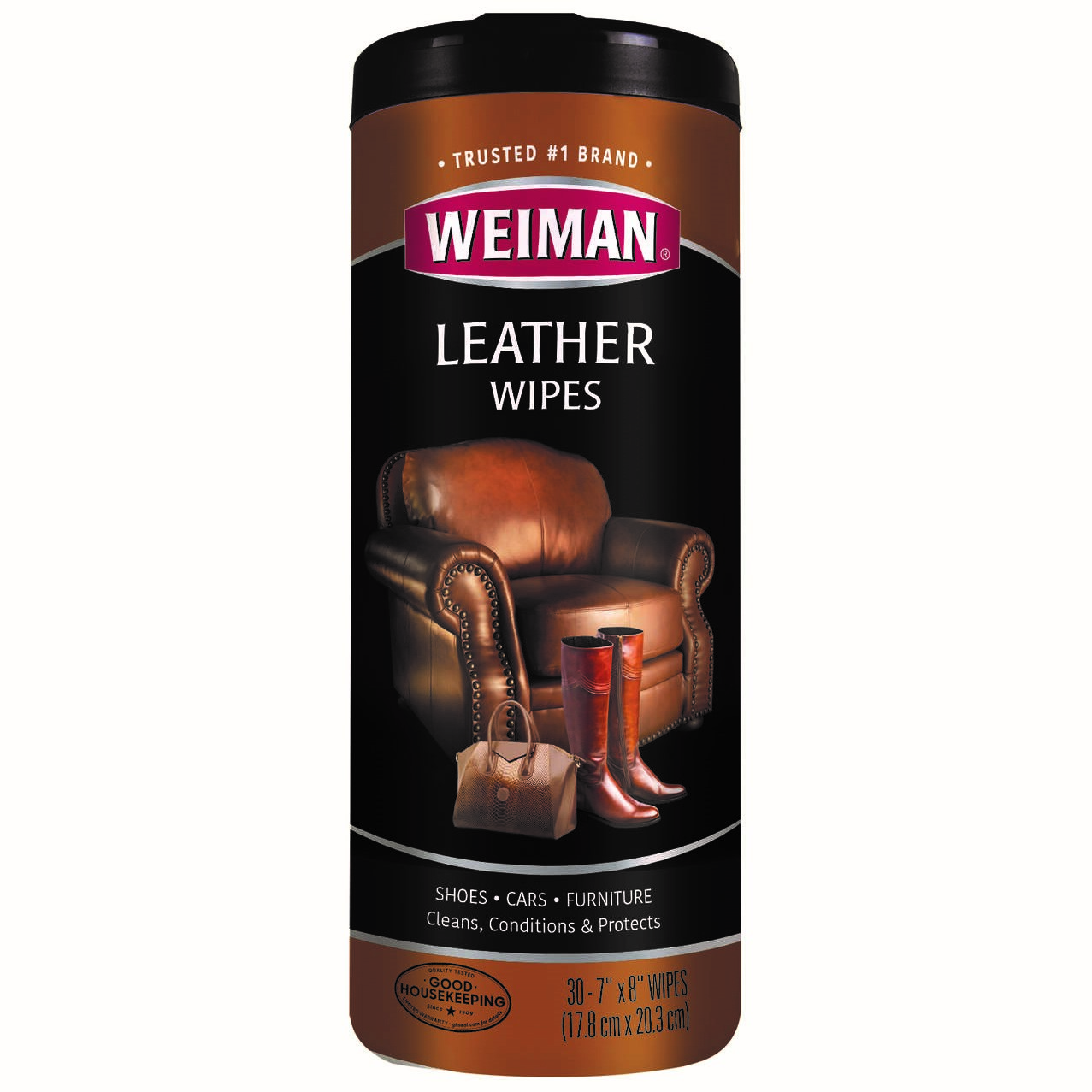 Weiman Lemon Scent Leather Wipes 30 ct