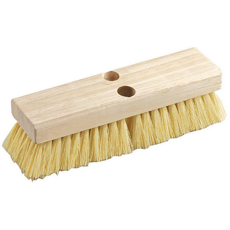 Wood Handle Scrub Brush 10 in