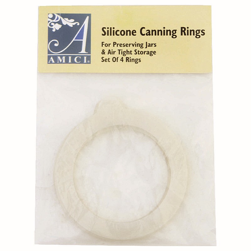 Regular Mouth Silicone Canning Rings 4 ct