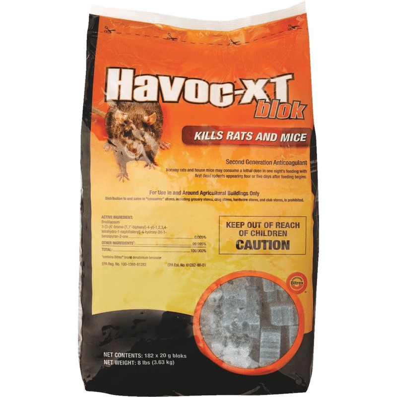 Neogen Havoc-XT Rat Bait Blocks 8 lb 