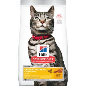 Hill's Science Diet Adult Urinary & Hairball Cat Food Chicken 3.5 lb