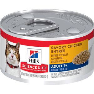 Hill's Science Diet Senior Canned Cat Food Chicken 2.9 oz