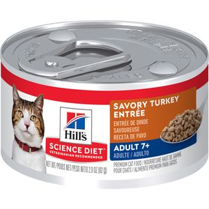 Hill's Science Diet Senior Canned Cat Food Turkey 2.9 oz