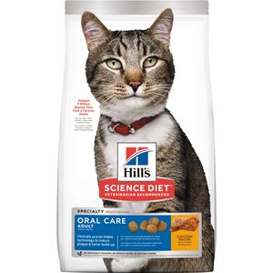 Hill's Science Diet Adult Oral Care Cat Food Chicken 7 lb