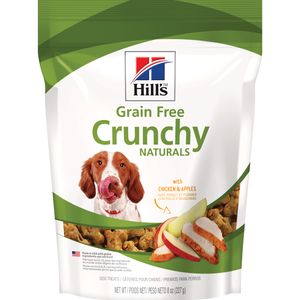 Hill's Natural Grain Free Crunchy Dog Treats Chicken/Apples 8 oz