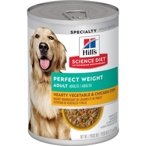 Hill's Science Diet Adult Perfect Weight Canned Dog Food Hearty Vegetable/Chicken 12.5 oz