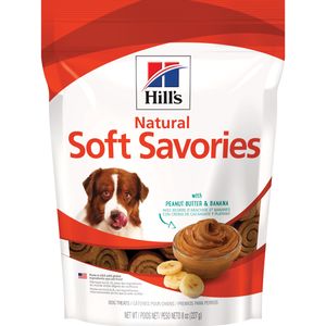 Hill's Natural Soft Savory Dog Treats Peanut Butter/Banana 8 oz