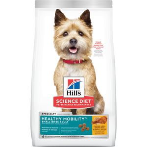 Hill's Science Diet Small Bites Healthy Mobility Dog Food Chicken Meal/Barley/Brown Rice 4 lb