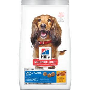 Hill's Science Diet Adult Oral Care Dog Food Chicken/Rice/Barley 4 lb