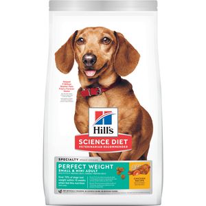 Hill's Science Diet Adult Perfect Weight Small/Mini Dog Food Chicken 4 lb